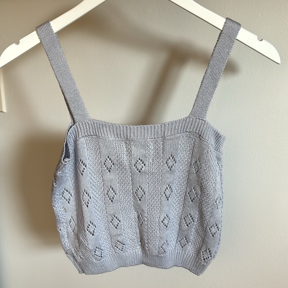 Pink Rose crochet tank. - Picture 3 of 6